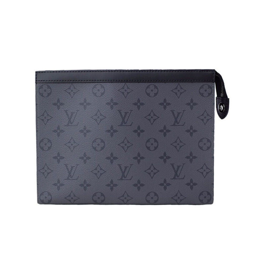 Louis Vuitton Monogram Eclipse Black Reverse Pochette Voyage Clutch Bag